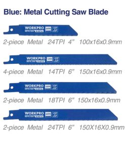 WORKPRO 32-Piece Reciprocating Saw Blade Set - Metal/Woodcutting Saw Blades, Pruner Saw Blades with Organizer Pouch 1 Reciprocating Saw Blades 16 71xqzvqQzUL
