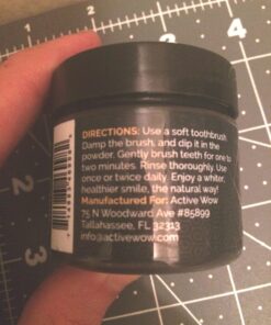 Active Wow Activated Coconut Charcoal Powder - Natural Whitening Activated Charcoal, Charcoal Vanilla Toothpaste, Fluoride Free, Sulfate & Paraben Free, Charcoal Toothpaste Powder (All Natural) All Natural 54 71xrBDz1N1L