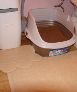 PET MAGASIN Cat Litter Mat (2-Mat Set) - Soft and Durable Pet Litter Mats for Cats, Dogs, and Puppies - One Big (24.5'' x 16.5'') and One Small (15.5'' x 12.5) Medium 36 71xrf3JNkaL