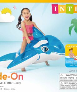 Intex Lil' Whale Ride-On, 60" X 45", for Ages 3+ 11 71xs0L5R gL
