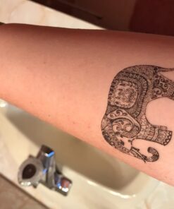 Pinkiou Face Tattoo Sticker gold temporary face tattoos for Women Girls Make Up Dancer Costume Parties, Shimmer Glitter Metallic facial art stickers (18-0067) 18-0067 58 71xsBpSSvhL