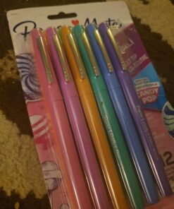 Paper Mate Flair Felt Tip Pens, Medium Point (0.7mm), Limited Edition Candy Pop Pack, Assorted Colors, 12 Count 12 Count (Pack of 1) Medium Tip 21 71xsRf7SfL