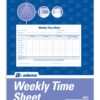 Adams Weekly Time Sheet, 1-Part, 5.5 x 8.5 Inches, Blue/White, 100 Sheets Per Pad, 2 Pack (9507ABF) 15 71xseq6wYHL
