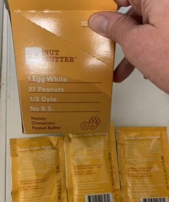 RX Nut Butter Peanut Butter, Protein Snack, Lunch Snacks, Honey Cinnamon, 11.3oz Box (10 Packs) Honey Cinnamon Peanut Butter 1.13 Ounce (Pack of 10) 28 71xtnx2g2eL