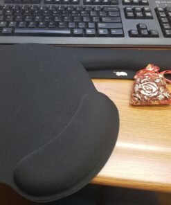 Wrist Rests for Keyboard and Mouse Pad Set - Memory Foam Cushion, Black - Ergonomic Wrists Hand Arm Rest Support for Laptop Computer Desk and Gaming - Carpal Tunnel Syndrome Relief Original 57 71xtpTCQgQL