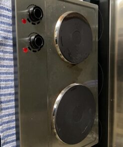 CUSIMAX 1800W Double Hot Plate, Stainless Steel Silver Countertop Burner Portable Electric Double Burners Electric Cast Iron Hot Plates Cooktop, Easy to Clean, Upgraded Version C180N Double Burner 27 71xtq8HpbEL