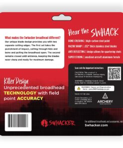 Swhacker SWH00207 #207 2 Inch Cut Broadheads Set of 3-100 Grain, Green, 2" 32 71xtuzDTZpL