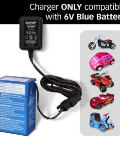 Replacement 6-Volt UL Listed Charger for Fisher-Price Power Wheels Toddler Blue Battery Models 00801-1230 - 00801-1457 - 00801-1868 - 00801-1900 - 00801-0336 13 71xu4C6qQxL