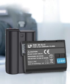 LP EN-EL15 EN EL15a Battery Rechargeable, Charger Compatible with Nikon D7500, D7200, D7100, D7000, D850, D750, D500, D810a, D810, D800e, D800, D610, D600 & More 16 71xu6C29 iL
