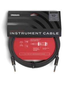 D'Addario Accessories Guitar Cable - Guitar Lead - Geo-Tip Technology for Improved Fit - 10 Feet/3.05 Meters - Straight Ends - 1 Pack 6 71xuFm7BJWL