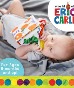 Let's Count Soft Book - World of Eric Carle the Very Hungry Caterpillar Baby on the Go Clip Teething Crinkle Soft Sensory Book for Babies, 5.25x5.25 Inch 29 71xwaa8cZvL