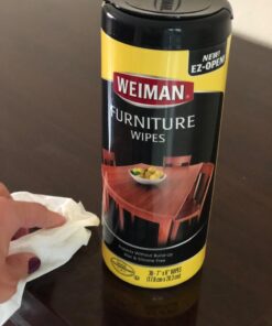 Weiman Wood Cleaner and Polish Wipes - Clean, Polish & Protect Wood Furniture, 30 Count 30 Count (Pack of 1) 34 71xwciDEBVL 2