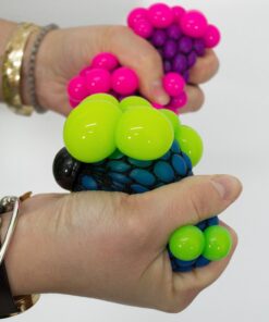 Squishy Mesh Ball Grape Stress Reliever, Random Color 11 71xx96Hv5L