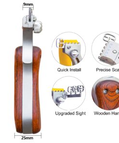 Tongtu Stainless Steel Takedown Slingshot for Adults Outdoor Hunting Practice with Flat Rubber Bands High Velocity Catapult Slingshots Wood 12 71xxK6L3YuL