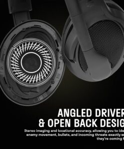 Drop + EPOS PC38X Gaming Headset Noise-Cancelling Microphone with Over-Ear Open-Back Design, Velour Earpads, Compatible with PC, PS4, PS5, Switch, Xbox, Mac, Mobile, and More (Black) Black One Size 18 71xxQ6dGPiL