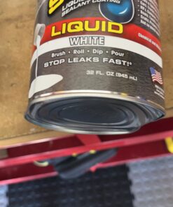 Flex Seal Liquid, 32 oz, White, Liquid Rubber Coating Sealant, Waterproof, Flexible, Breathable, and UV Resistant, Roof Repair, Basements, RV, Campers, Trailers, Marine, EPDM, Masonry 32-oz 33 71xxoa2R1YL