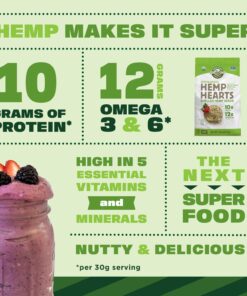 Alternative view of Organic Hemp Seeds, 5 lb; 10g Plant Based Protein and 12g Omega 3 & 6 per Srv | smoothies, yogurt & salad | Non-GMO, Vegan, Keto, Paleo, Gluten Free| Manitoba Harvest 5 Pound (Pack of 1)