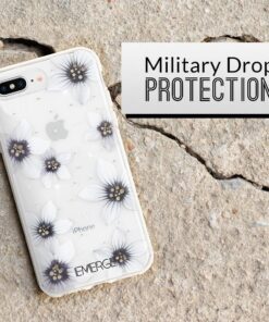 EMERGE FLORAL iPhone 8 Plus / iPhone 7 Plus Flower Cell Phone Case - White Flower Print 22 71xzQX BdyL