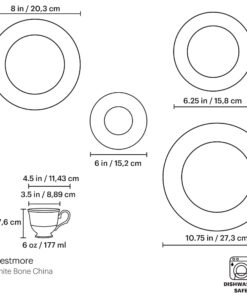 Lenox Westmore 5-Piece Place Setting, White 21 71xzVPU09yL