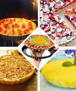 Gutsdoor Tart Pan 10 Inch with Removable Bottom Nonstick Quiche Pan Round Pie Pans for Baking 14 71y q2oiVVL