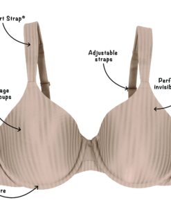 Playtex Women's Secrets All Over Smoothing Full-Figure Underwire Bra US4747 38DD Nude Stripes 11 71y0AxULISS