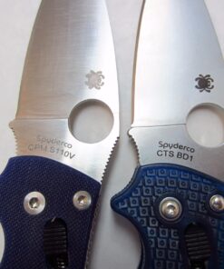 Spyderco Manix 2 Lightweight Signature Knife with 3.37" CTS BD1 Steel Blade and Translucent Blue FRCP Handle - PlainEdge - C101PBL2 38 71y0B4fCRVL