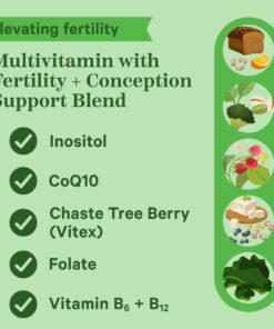 Alternative view of Pink Stork Fertility Supplements for Women to Support Conception and Hormone Balance - Multivitamin with Inositol, Ashwagandha, Chasteberry [Vitex], and Folate - 60 Capsules, 1 Month Supply