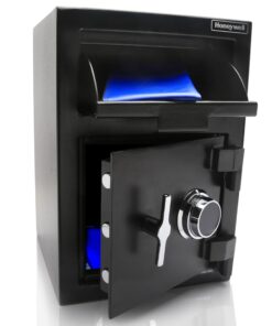 Honeywell Safes & Door Locks - 5911 Steel Depository Security Safe with Spy-Proof 4 Digit Combination Lock, 1.06 Cubic Feet, Black Combination Dial Lock 7 71y0ucajgOL