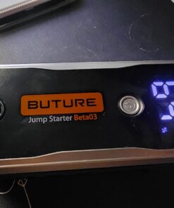 BUTURE 5000A Car Battery Jump Starter (All Gas/10L Diesel) Smart Portable Car Jump Starter Battery Pack, 12V Safe Jump Box Car Jumper Starter with Extended Jumper Cables, Fast Charge, 160W DC, Lights 60 71y0ykB8WsL