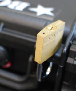 Master Lock Padlock, Solid Brass Lock, 3/4 in. Wide, 120Q (Pack of 4-Keyed Alike) 4 Pack 35 71y23hAcj4L