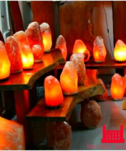 Windsor Seasons Hand Crafted Natural Large 9-Inch Crystal Himalayan Salt Lamp with Neem Wood Base, 6-Feet Cord, Dimmer Switch and Bulb 30 71y2DfZnqkL