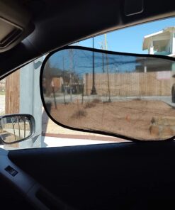 kinder Fluff Car Window Shade (4Pack)-The Only Certified Car Window Sun Shade for Baby Proven to Block 99.95% UVR - Mom's Choice Gold Award Winning - Car Seat Sun Protection 20x12in (51x31cm) 2 Semi Transparent + 2 Transparent 49 71y2pnrleOL