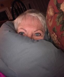 Huzi Infinity Pillow - Home Travel Soft Neck Scarf Support Sleep Grey 34 71y3x6r6fJL