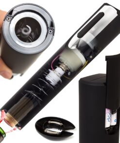 Electric Wine Opener - Automatic Corkscrew Bottle Openers Battery Operated - Gift Set Includes Electronic Cordless Auto Open Cork Screw, Foil Remover & Holder Stand - Stainless Steel Wines Accessories 20 71y4PROK6IL