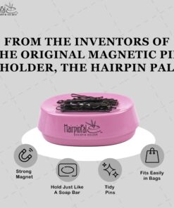 HairpinPal Magnetic Bobby Pin Holder - Easy Hair Clip and Pin Collector - Manage Hair Clips - Keeps Rooms Tidy - Sea Foam Teal - Made in the USA 20 71y4PZqNaTL