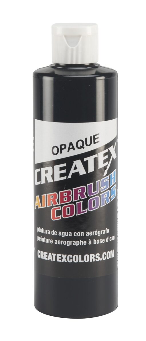 Createx Colors 5211-08 Paint for Airbrush, 8 oz, Opaque Black