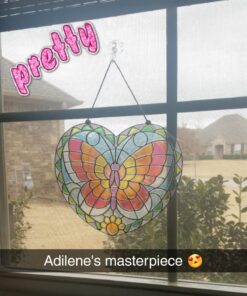 Melissa & Doug Stained Glass Made Easy Activity Kit: Butterfly - 140+ Stickers - Kids Sticker Stained Glass Craft Kit; Sun Catchers For Kids Ages 5+ 35 71y4uQm9 ZL