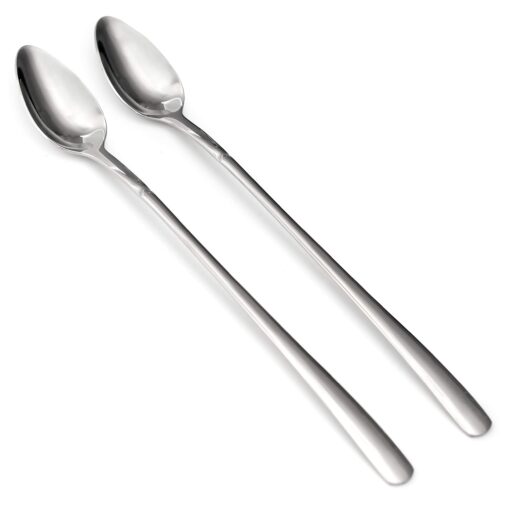 Norpro Stainless Iced Tea Spoons, 2-Piece Set, 8-1/4-inch/21cm, As Shown 1 Traditional