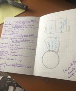 Grid Paper Notebook - Hardcover Classic Notebook with Pen Holder - Thick Premium Paper + Page Dividers Gifts 8.4 x 5.7 In 57 71y5lGOKmWL