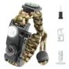 NVioAsport 20 in 1 Survival Paracord Bracelet Adjustable Gear Kit with SOS LED Light, Fire Starter, Bigger Compass, Survival Whistle, Perfect for Camping, Hiking, Fishing Army Green Camo 1PC 59 71y66Im64vL