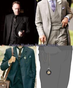 Carrie Hughes Pocket Watch Steampunk Skeleton Hand-Wind Roman Numerals Antique Chain Mens Womens CH397 CH397B 10 71y6u2KvmaL