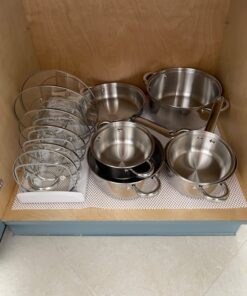 Cook N Home Kitchen Cookware Sets, 12-Piece Basic Stainless Steel Pots and Pans, Silver Stainless Steel Handle 54 71y7QfrlldL