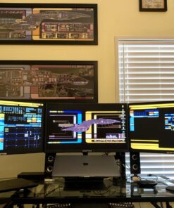 MOUNTUP Triple Monitor Stand Mount - 3 Monitor Desk Mount for Computer Screens Up to 27 inch, Triple Monitor Arm with Gas Spring, Heavy Duty Monitor Stand, Each Arm Holds Up to 17.6 lbs, MU0006 Black 39 71y7eO50Y7L