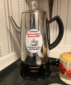 Cuisinart PRC-12 Classic 12-Cup Stainless-Steel Percolator, Black/Stainless 21 71y7ht033iL