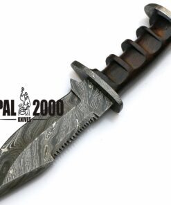 Custom Handmade Forged Damascus Steel Fixed Blade Hunting Knife With Sheath 11 inch WE-ALSO-MAKE Sharp Edge Chef Cleaver Dagger Bowie Sword Axe Pocket Kitchen Outdoor EDC Full Tang Handle Knives 9159 12 71y7pkXu4oL