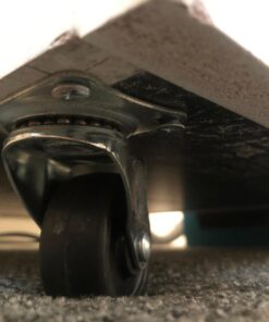 MegaDeal 12 Pack 2" Swivel Caster Wheels Rubber Base with Top Plate & Bearing Heavy Duty 12 Pack - No Brake Black 17 71y81F7bZEL