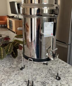 Medium Berkey Base Stainless Steel Stand Raises Your Big Berkey Water Filter System 6" Above Countertop for Easier Dispensing of Filtered Water Medium - 9" Diameter Fits Big Berkey 15 71y8UfygNL