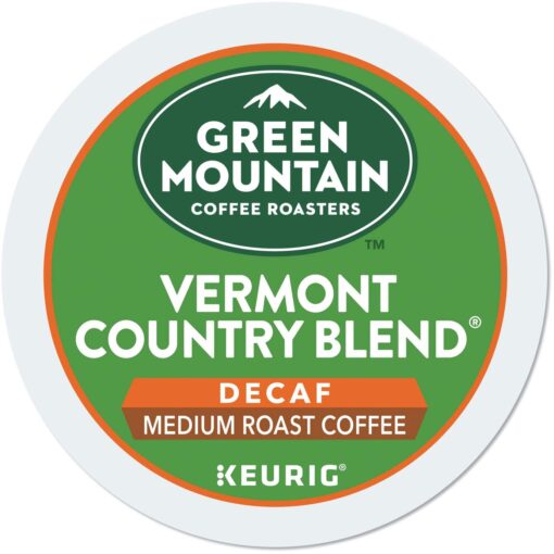 Green Mountain Coffee Vermont Country Blend Decaf, K-Cup Portion Pack for Keurig Brewers 24-Count 24 Count (Pack of 1)