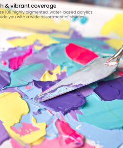 Arteza Acrylic Paint Set, 100 Colors, 0.41 fl Oz /12ml Tubes of Craft Paint, Heavy-Body, Glossy Finish, Colorful Addition to Your Art Supplies 100 x 12ml (0.41 fl oz) Craft 36 71y8sZFrTJL