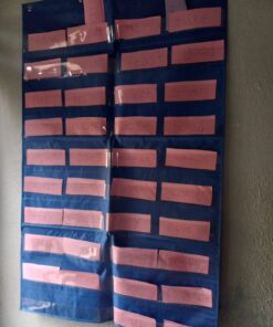 EAMAY Standard Pocket Charts, Clear 10 Pocket Chart for Teacher Lessons in a Classroom or Home Use – Fits Standard 3” Sentence Strips and Word Cards, Blue 17 71y9VDyCRL